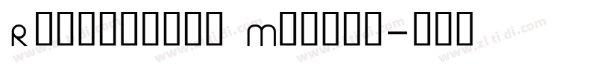 Resolution Medium字体转换